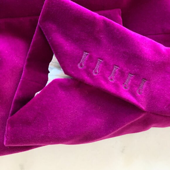Zadig & Voltaire Visko Magenta Velvet Blazer - Picture 9 of 9
